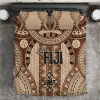 Bula Fiji Vintage Bedding Set Brown Masi Motifs