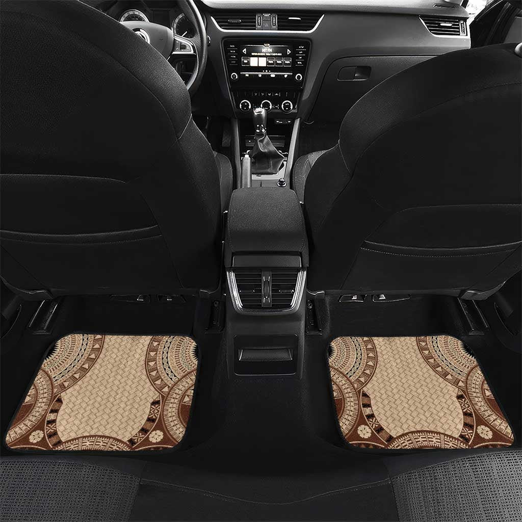 Bula Fiji Vintage Car Mats Brown Masi Motifs