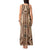 Bula Fiji Vintage Tank Maxi Dress Brown Masi Motifs