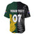 Personalised New Zealand Mix South Africa Rugby Baseball Jersey Protea Vs. Silver Ferns LT7 - Polynesian Pride