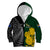 Personalised New Zealand Mix South Africa Rugby Kid Hoodie Protea Vs. Silver Ferns LT7 Zip Hoodie Art - Polynesian Pride