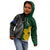 Personalised New Zealand Mix South Africa Rugby Kid Hoodie Protea Vs. Silver Ferns LT7 - Polynesian Pride