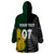 Personalised New Zealand Mix South Africa Rugby Wearable Blanket Hoodie Protea Vs. Silver Ferns LT7 - Polynesian Pride