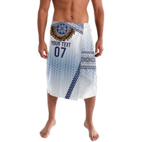 Manu Samoa Rugby Custom White Lavalava ʻIe Toga Pattern With Brown Ula fala LT7 White - Polynesian Pride