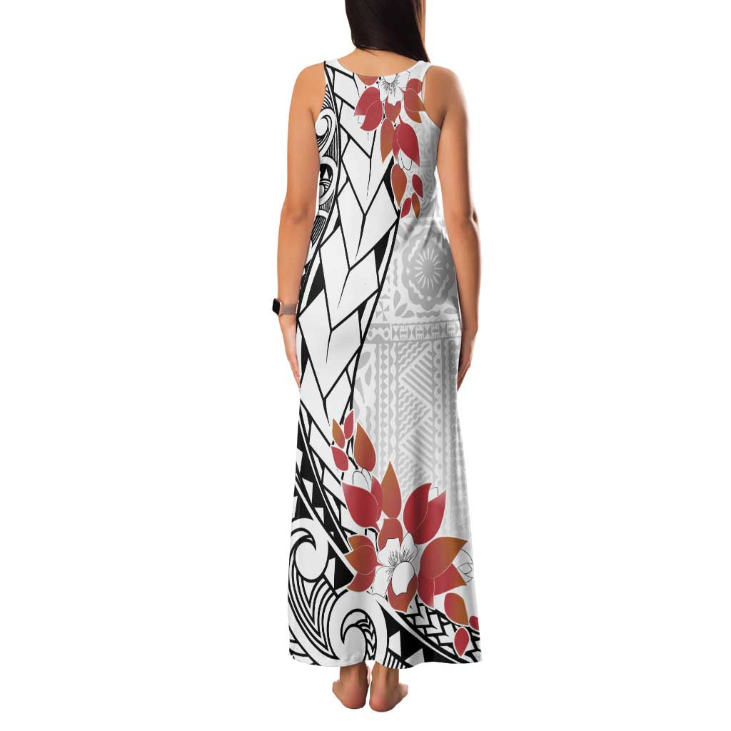 Bula Fiji Day Family Matching Tank Maxi Dress and Hawaiian Shirt Tagimaucia on Masi Pattern