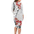 Bula Fiji Day Long Sleeve Bodycon Dress Tagimaucia on Masi Pattern