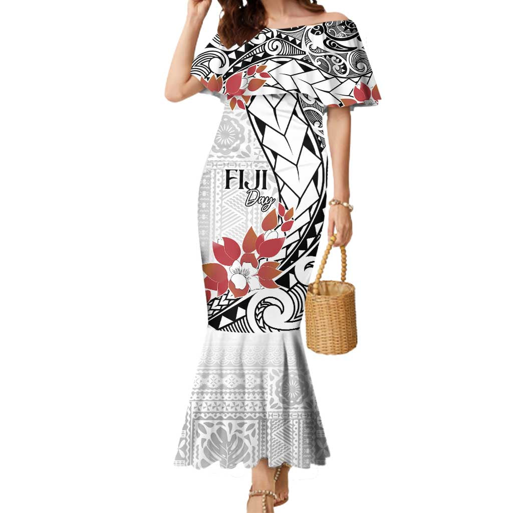 Bula Fiji Day Mermaid Dress Tagimaucia on Masi Pattern