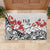 Bula Fiji Day Rubber Doormat Tagimaucia on Masi Pattern