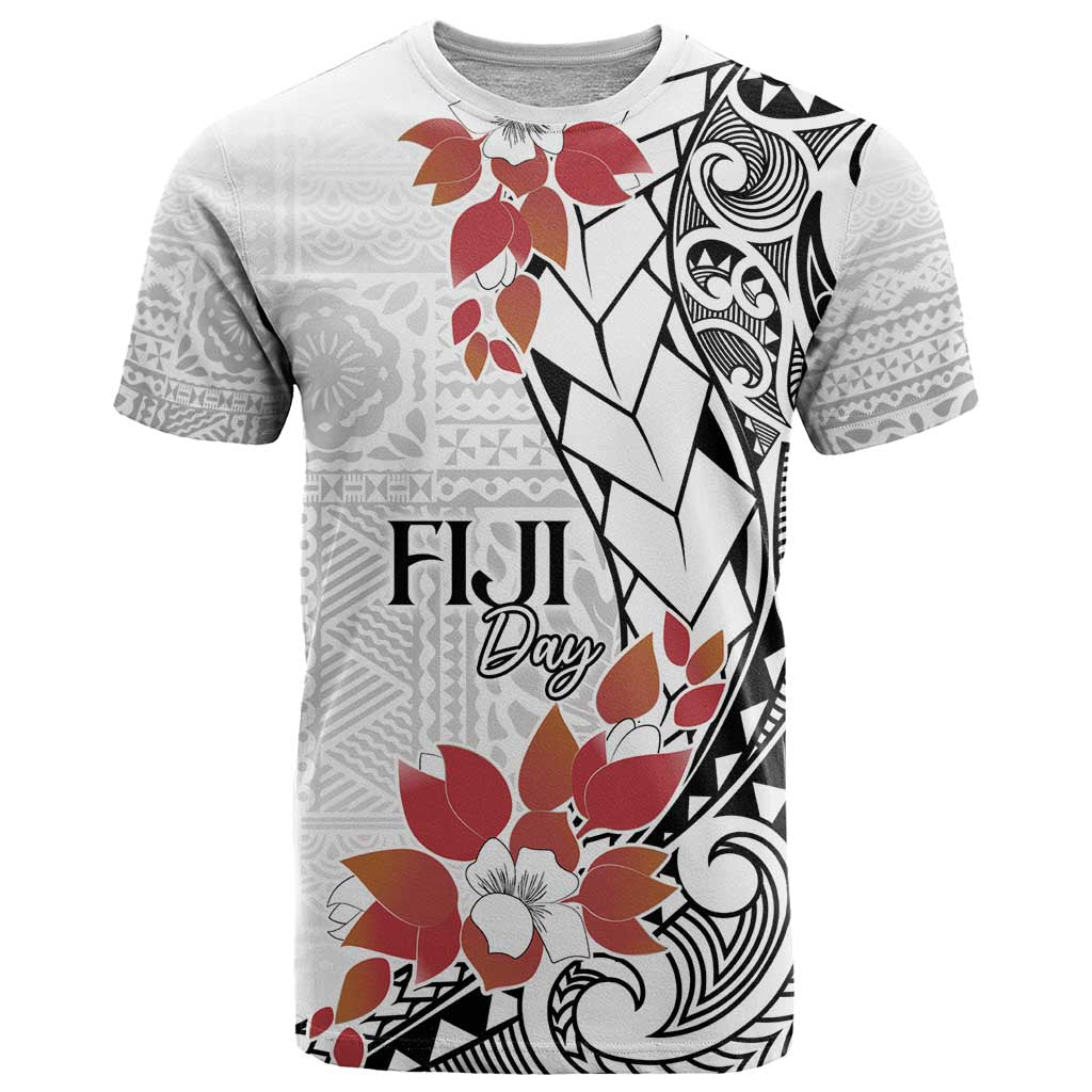 Bula Fiji Day T Shirt Tagimaucia on Masi Pattern