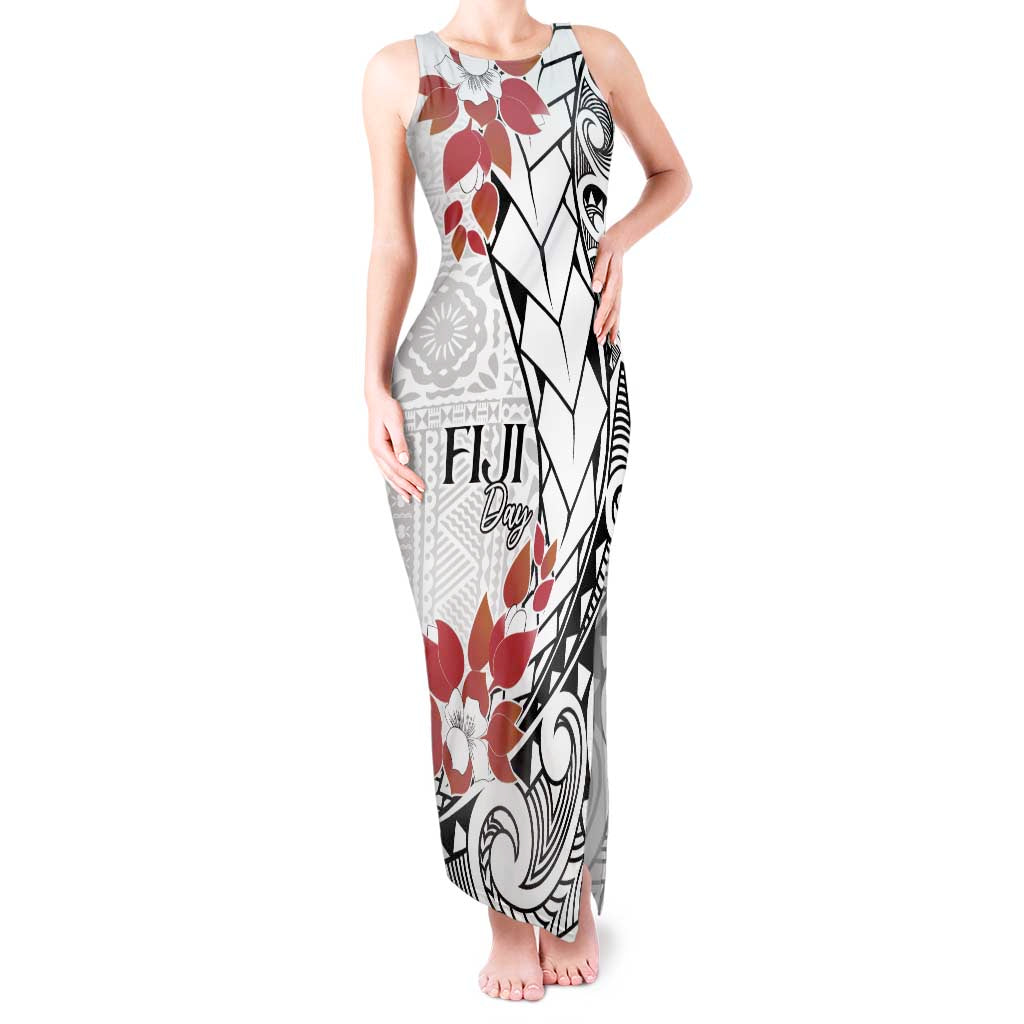 Bula Fiji Day Tank Maxi Dress Tagimaucia on Masi Pattern