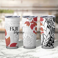 Bula Fiji Day Tumbler Cup Tagimaucia on Masi Pattern LT7 - Polynesian Pride