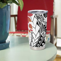 Bula Fiji Day Tumbler Cup Tagimaucia on Masi Pattern LT7 - Polynesian Pride