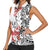 Bula Fiji Day Women Sleeveless Polo Shirt Tagimaucia on Masi Pattern