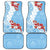 Bula Fiji Day Car Mats Tagimaucia on Masi Pattern - Turquoise