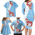 Bula Fiji Day Family Matching Long Sleeve Bodycon Dress and Hawaiian Shirt Tagimaucia on Masi Pattern - Turquoise