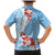 Bula Fiji Day Family Matching Mermaid Dress and Hawaiian Shirt Tagimaucia on Masi Pattern - Turquoise