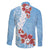 Bula Fiji Day Family Matching Puletasi and Hawaiian Shirt Tagimaucia on Masi Pattern - Turquoise