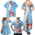 Bula Fiji Day Family Matching Summer Maxi Dress and Hawaiian Shirt Tagimaucia on Masi Pattern - Turquoise