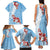 Bula Fiji Day Family Matching Tank Maxi Dress and Hawaiian Shirt Tagimaucia on Masi Pattern - Turquoise