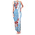 Bula Fiji Day Family Matching Tank Maxi Dress and Hawaiian Shirt Tagimaucia on Masi Pattern - Turquoise