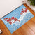 Bula Fiji Day Rubber Doormat Tagimaucia on Masi Pattern - Turquoise