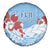 Bula Fiji Day Spare Tire Cover Tagimaucia on Masi Pattern - Turquoise