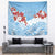 Bula Fiji Day Tapestry Tagimaucia on Masi Pattern - Turquoise