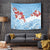 Bula Fiji Day Tapestry Tagimaucia on Masi Pattern - Turquoise