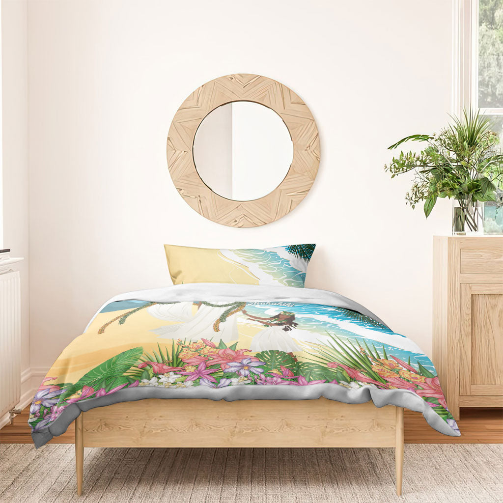 Aloha Hawaii Makahiki Hula Dance Bedding Set Beach Scenery LT7 - Polynesian Pride