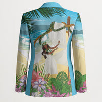 Aloha Hawaii Makahiki Hula Dance Blazer Beach Scenery LT7 - Polynesian Pride