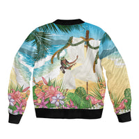 Aloha Hawaii Makahiki Hula Dance Bomber Jacket Beach Scenery LT7 - Polynesian Pride
