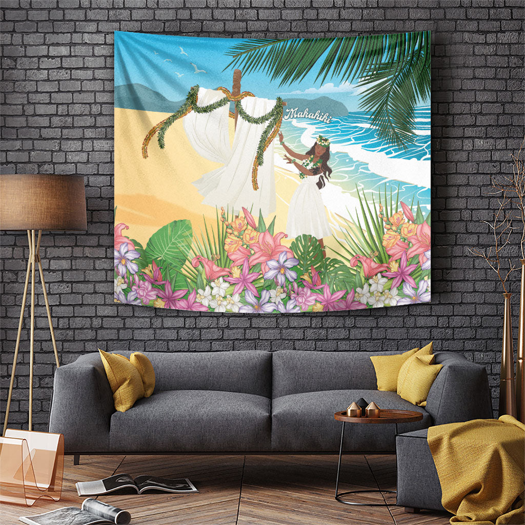 Aloha Hawaii Makahiki Hula Dance Tapestry Beach Scenery LT7 Multicolor - Polynesian Pride