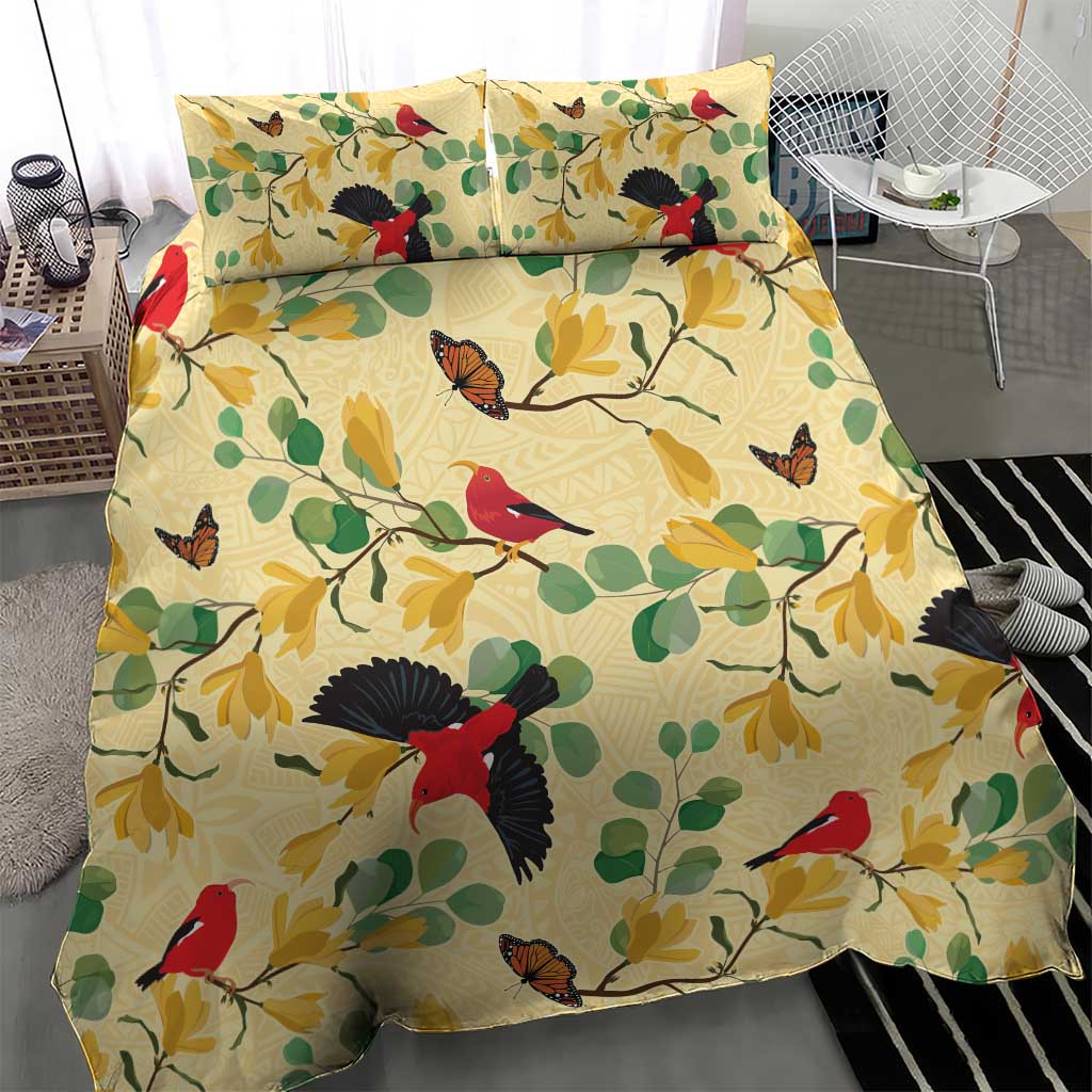 Aloha Hawaii Bedding Set I'iwi on Mamane Pastel Cream
