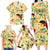 Aloha Hawaii Family Matching Long Sleeve Bodycon Dress and Hawaiian Shirt I'iwi on Mamane Pastel Cream