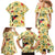 Aloha Hawaii Family Matching Mermaid Dress and Hawaiian Shirt I'iwi on Mamane Pastel Cream