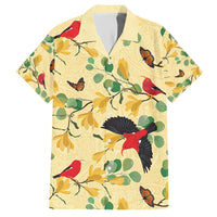 Aloha Hawaii Hawaiian Shirt I'iwi on Mamane Pastel Cream LT7 Light Yellow - Polynesian Pride