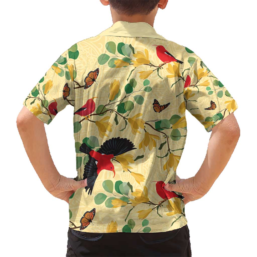 Aloha Hawaii Hawaiian Shirt I'iwi on Mamane Pastel Cream LT7 - Polynesian Pride