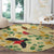 Aloha Hawaii Round Carpet I'iwi on Mamane Pastel Cream