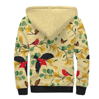 Aloha Hawaii Sherpa Hoodie I'iwi on Mamane Pastel Cream LT7 - Polynesian Pride