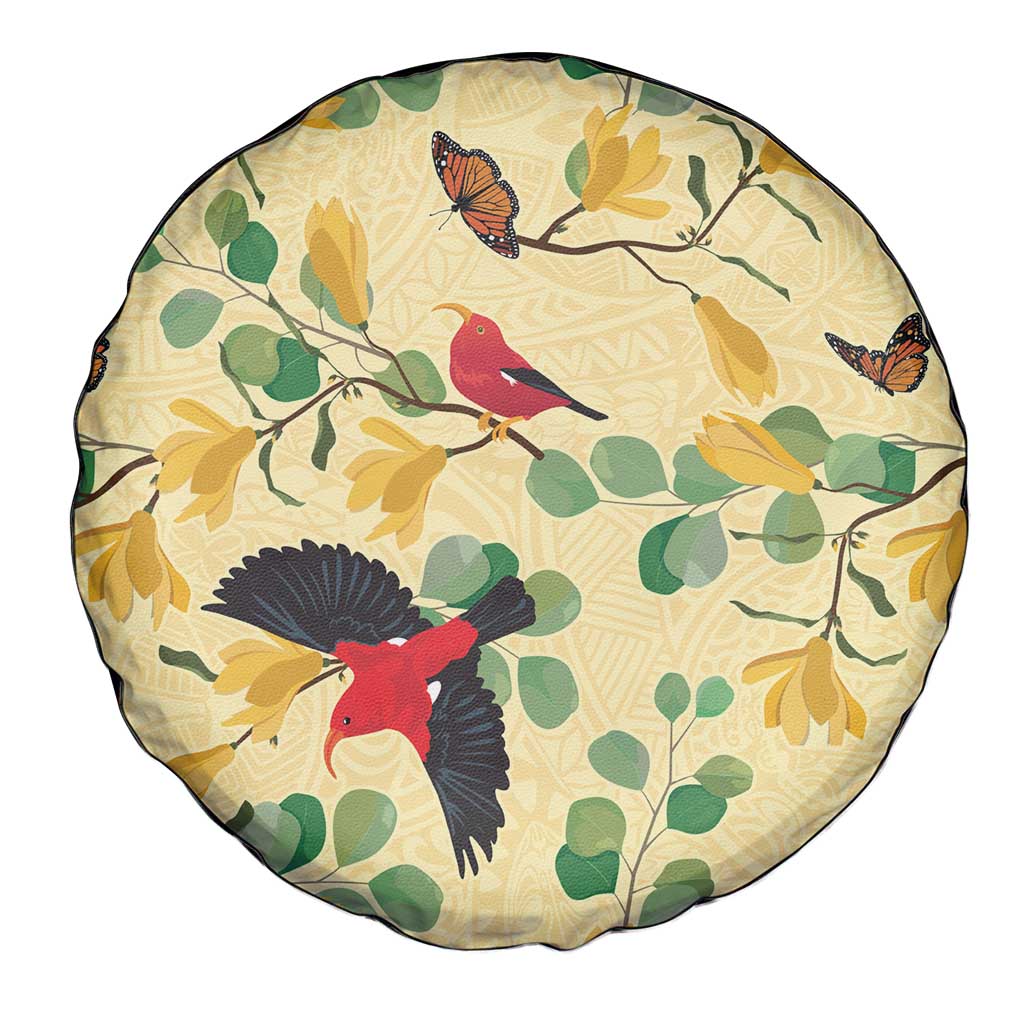 Aloha Hawaii Spare Tire Cover I'iwi on Mamane Pastel Cream