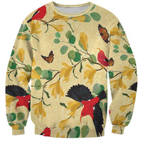 Aloha Hawaii Sweatshirt I'iwi on Mamane Pastel Cream LT7 Unisex Light Yellow - Polynesian Pride