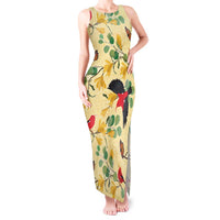 Aloha Hawaii Tank Maxi Dress I'iwi on Mamane Pastel Cream LT7 Women Light Yellow - Polynesian Pride