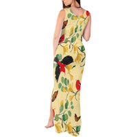 Aloha Hawaii Tank Maxi Dress I'iwi on Mamane Pastel Cream LT7 - Polynesian Pride