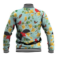 Aloha Hawaii Baseball Jacket I'iwi on Mamane Pastel Turquoise