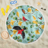 Aloha Hawaii Beach Blanket I'iwi on Mamane Pastel Turquoise LT7 One Size 150cm Turquoise - Polynesian Pride