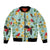 Aloha Hawaii Bomber Jacket I'iwi on Mamane Pastel Turquoise