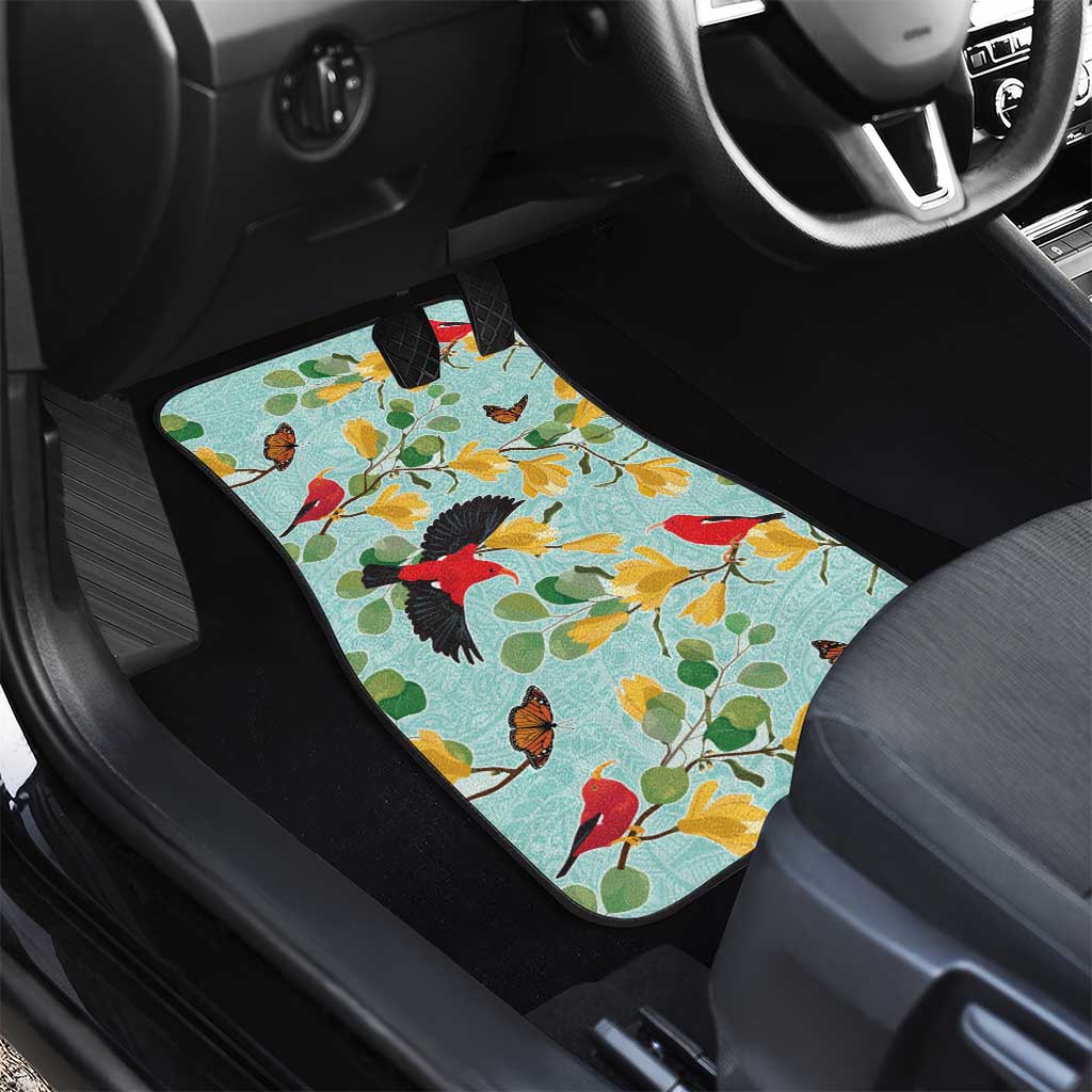 Aloha Hawaii Car Mats I'iwi on Mamane Pastel Turquoise