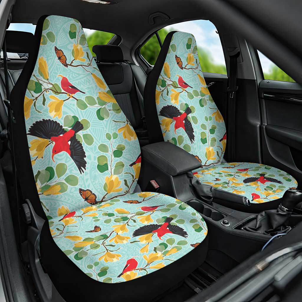 Aloha Hawaii Car Seat Cover I'iwi on Mamane Pastel Turquoise