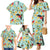 Aloha Hawaii Family Matching Mermaid Dress and Hawaiian Shirt I'iwi on Mamane Pastel Turquoise