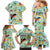 Aloha Hawaii Family Matching Mermaid Dress and Hawaiian Shirt I'iwi on Mamane Pastel Turquoise